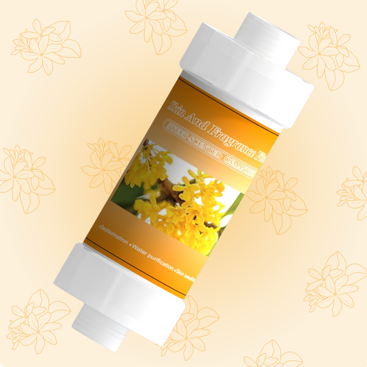 Fragrance Shower filter for hard water and chlorine with Skin and Fragrance filter | Sweet-Scented Osmanthus Fragrance | Removes odor