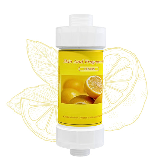 Fragrance Shower filter for hard water and chlorine with Skin and Fragrance filter | Lemon Fragrance | Removes odor