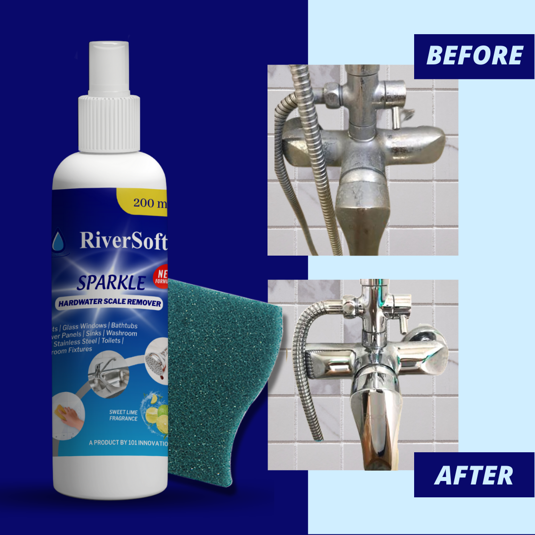 SPKL-W-200-1-S Sparkle Liquid Spray with Scrub for Faucets (200ML, Pack of 1 with 1 Scrub)