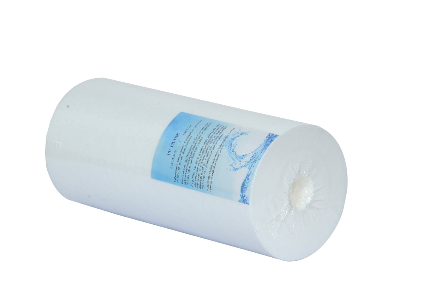 SPC-10 Spun Cartridge for 10 inch Mainline Sediment Filter (White, 5 Micron,10 inch, PP)