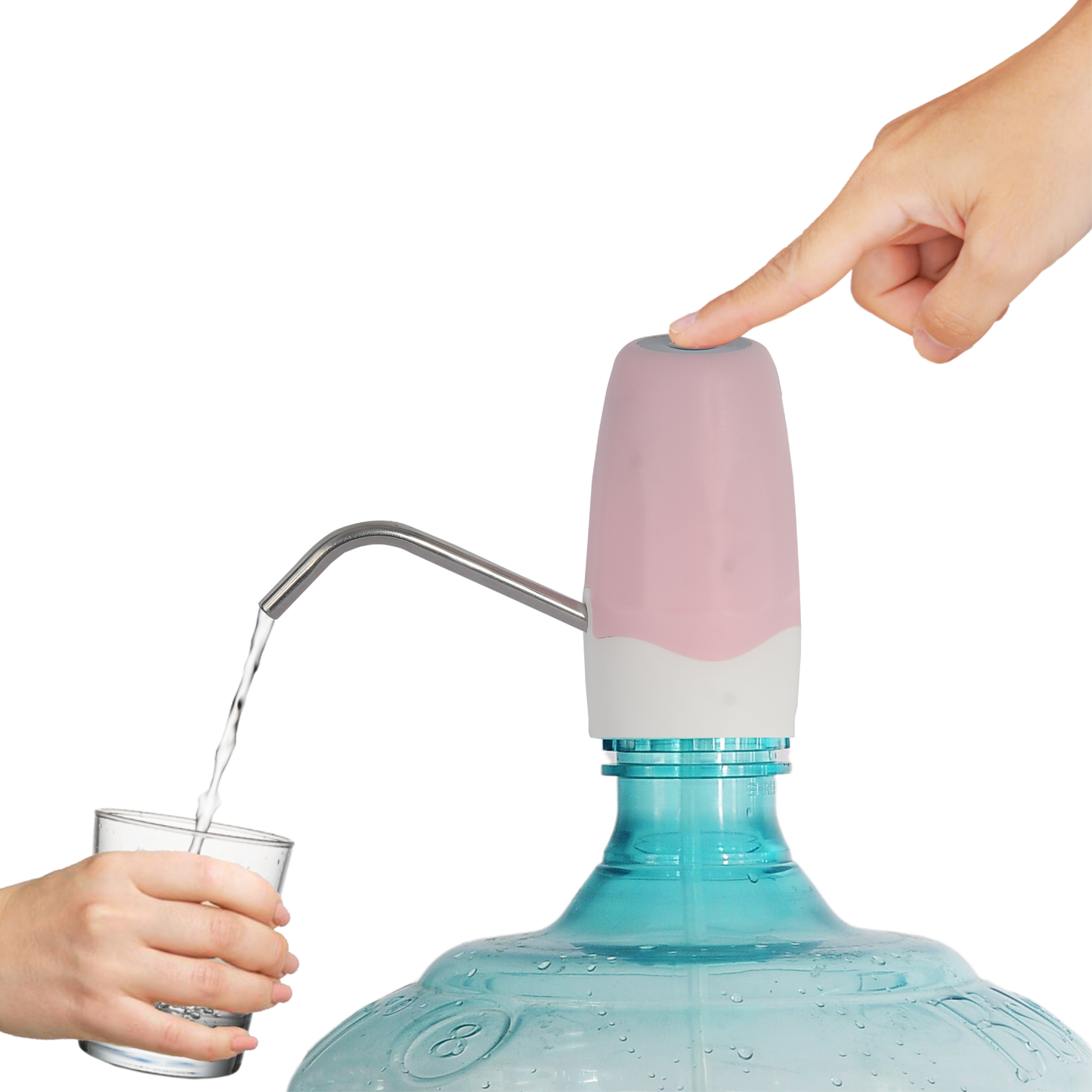 AWD-Pro-G-1 Automatic Water Dispenser Pump for 20 Litre Water Bottle Can with Portable USB Charging Cable | Green