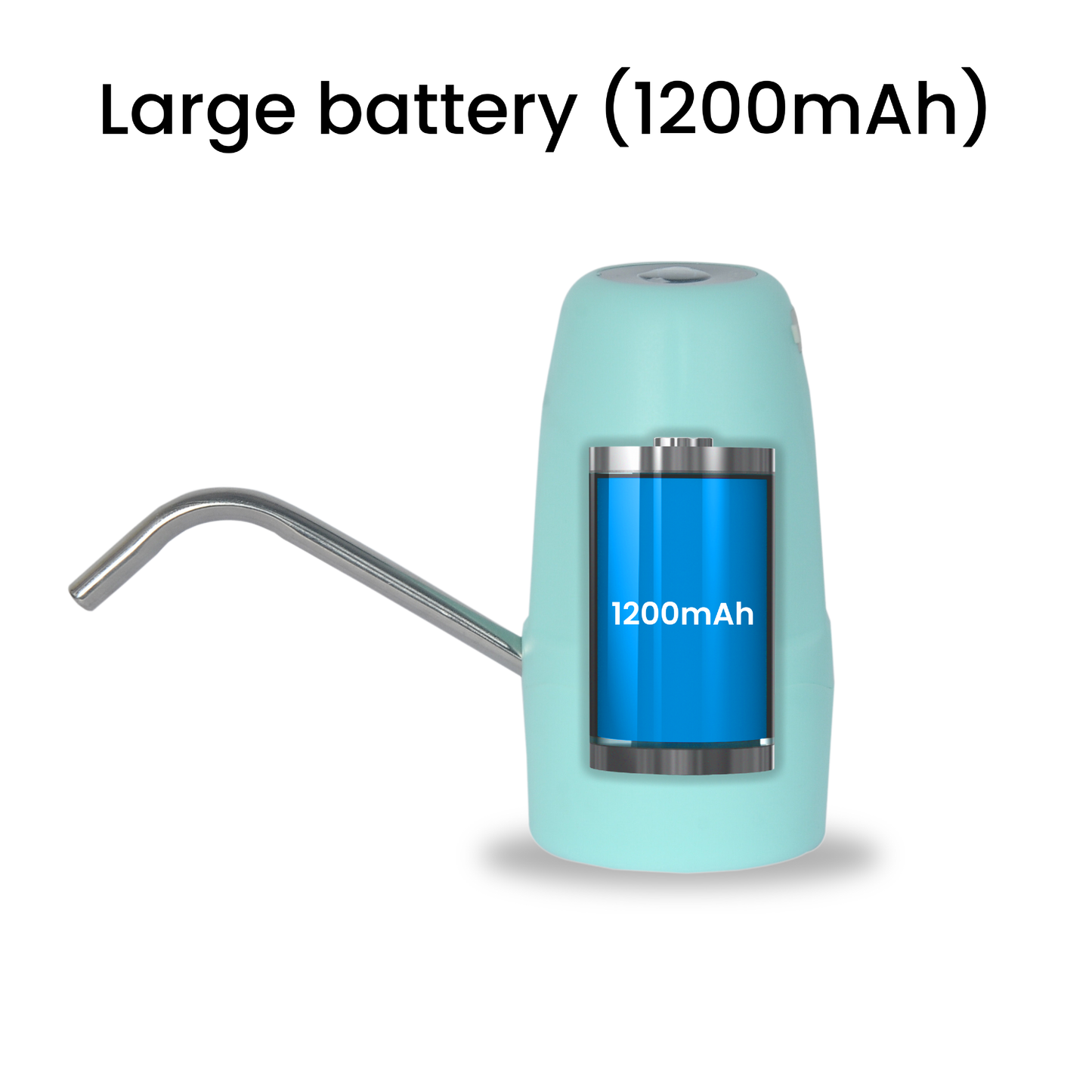 AWD-Pro-G-1 Automatic Water Dispenser Pump for 20 Litre Water Bottle Can with Portable USB Charging Cable | Green