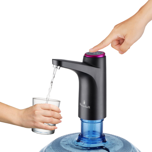 AWD-BL Automatic Water Dispenser Pump for 20 Litre Water Bottle Can with Portable USB Charging Cable | Black
