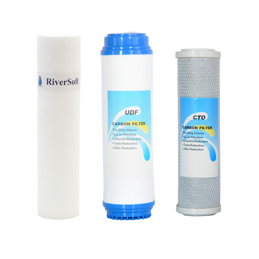RO-Pure PP Spun Cartridge, GAC Cartridge and CTO Replacement Cartridges For Under-Sink Water Purifiers
