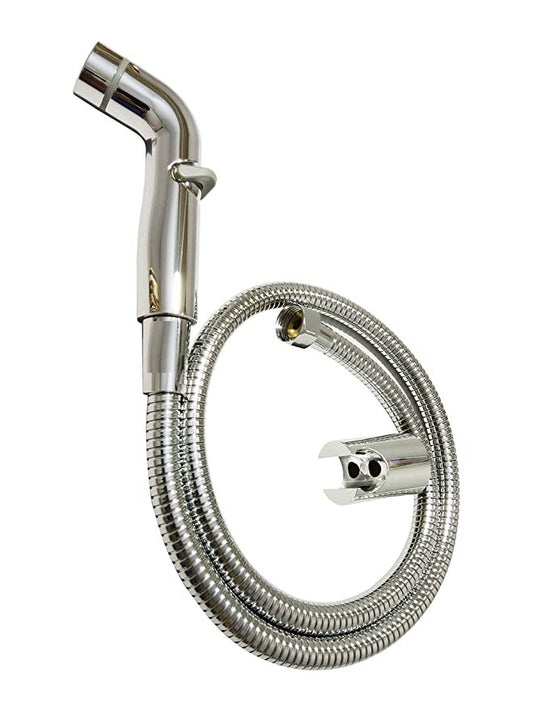 SAMANEA HF-T-HH Health Faucet Gun/Head with Hose Tube and Holder ( ABS, Chrome, Pack of 1)