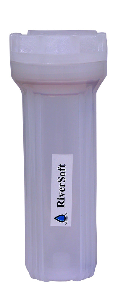 PreRO-IN-STR Prefilter semi-transparent housing with inbuilt mounting clamp | Housing only