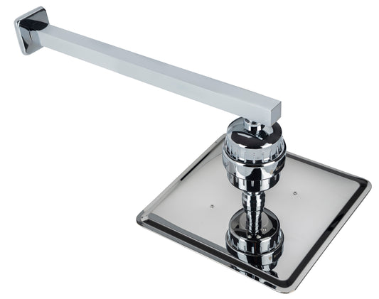 RS8100-SF-15 Shower filter with 10 x 10 rain shower with shower arm 18 inch | Complete bath set