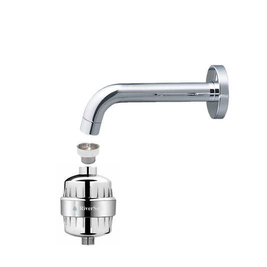 RiverSoft Tap Aerator Adaptor for Shower and tap filter Female 28 MM (Chrome)