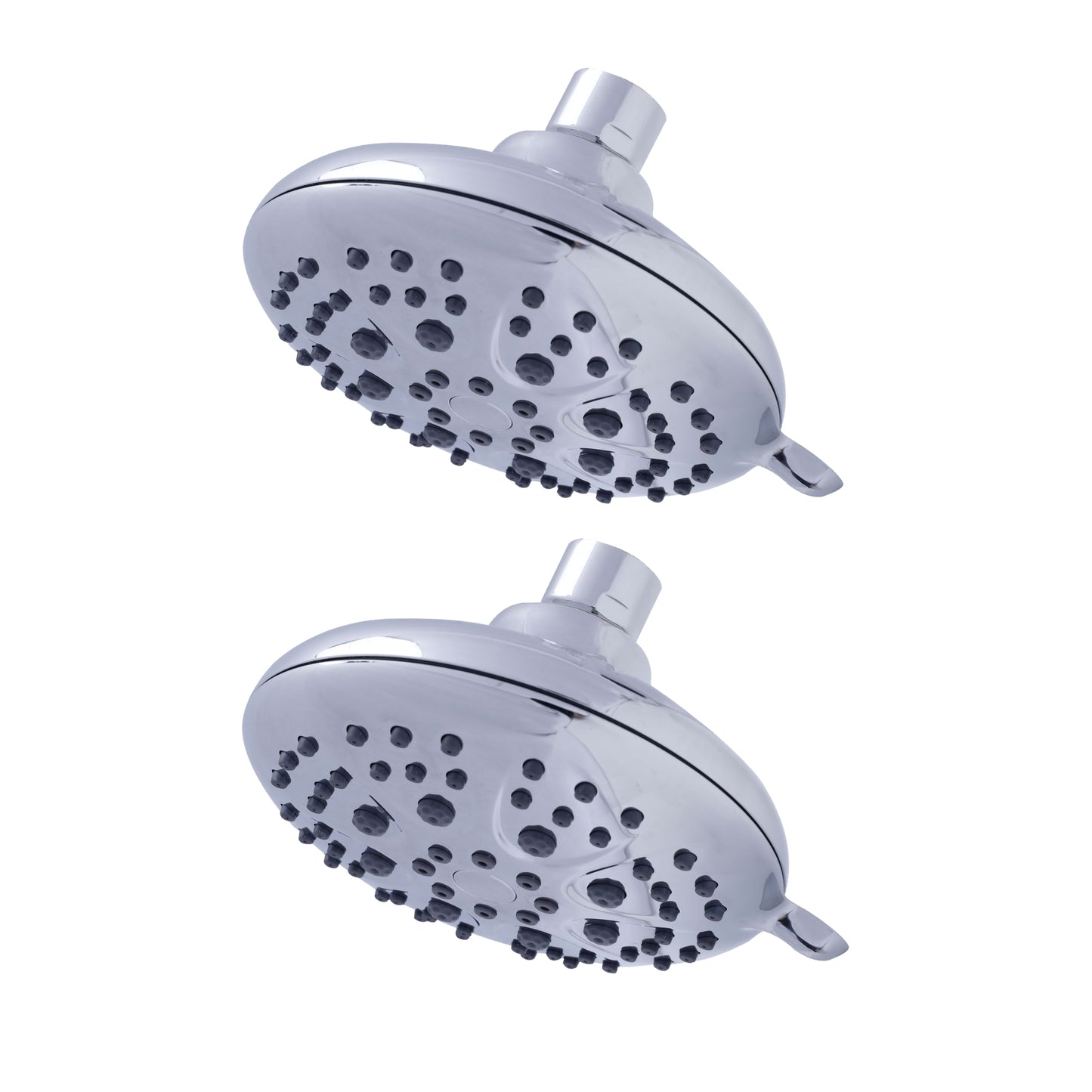SAMANEA MS-5F125-2 Overhead Shower With ABS 6 Function Spray Settings Without Arm (ABS, Chrome, Pack of 2)