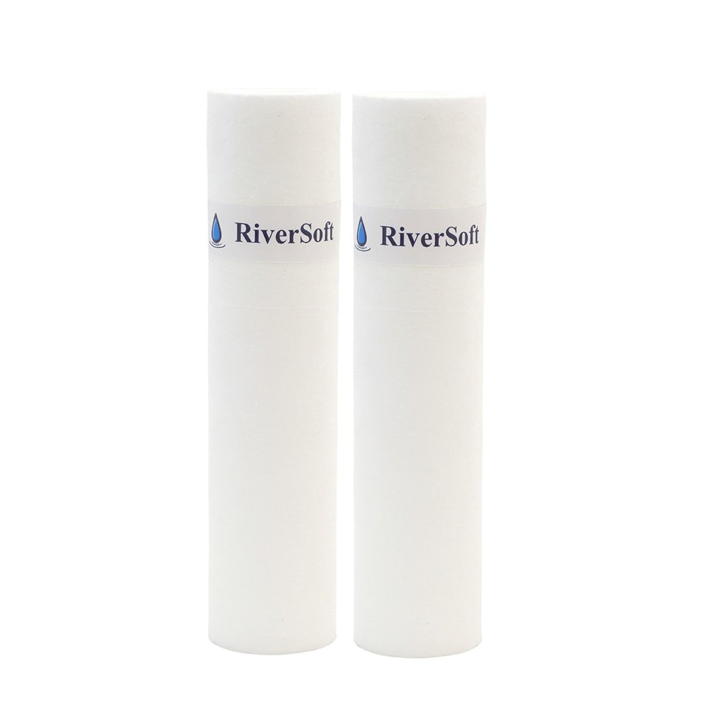 RiverSoft SP-10-2 RO Prefilter Spun Cartridge 5 Micron For Removing Sediments | Suitable For 10 Inch Prefilter Housing (Pack of 2, white, 10 inch, PP, 5 Micron)