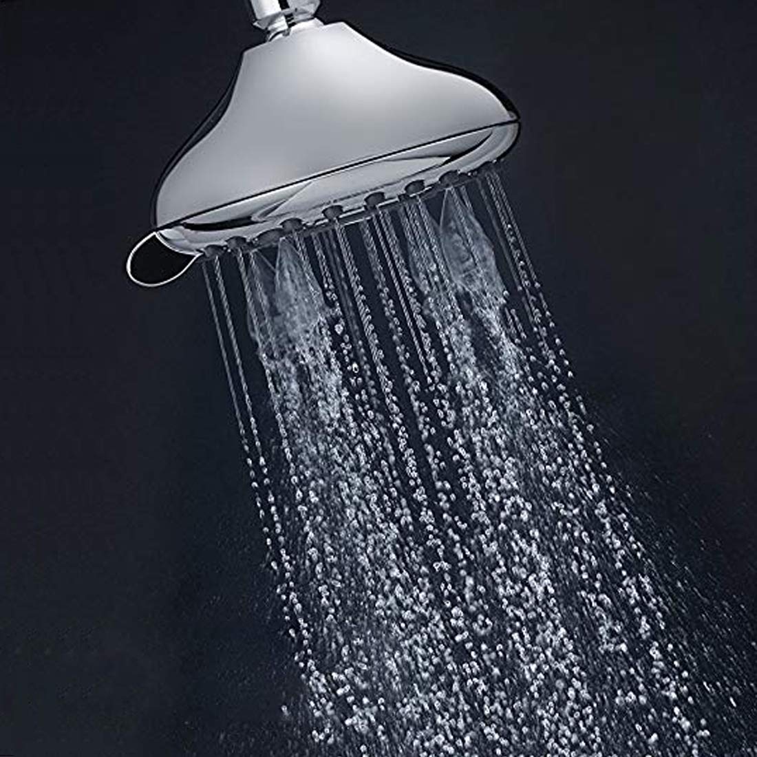 MS-5D135-SA-001 Overhead mist shower with 6 function spray settings with shower arm and flange
