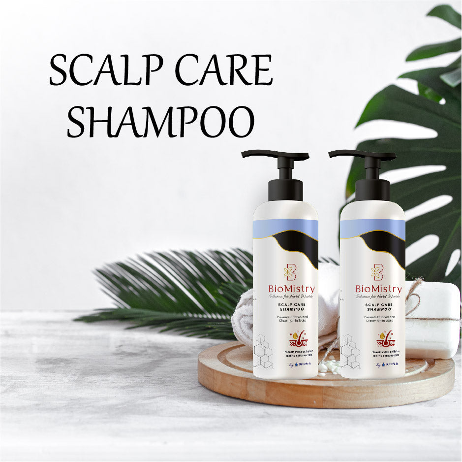 BioMistry Scalp Care Shampoo | with Triglyphix Sense and Baobab seed extract | Complete scalp care, reduces irritation in scalp| Stops hard water damage to scalp - 200ml (Pack of 2)