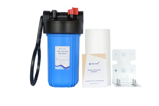 ASP-10 Mainline sediment filter | 10 inch housing with spun cartridge | 5 micron | 1 inch inlet outlet