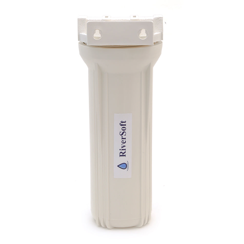 RiverSoft PreRO-10-CMLT RO prefilter assembly with additional MLT cartridge | Compatible with KENT RO Water Purifier (3/8 inch / 10 mm connection, White, PP)