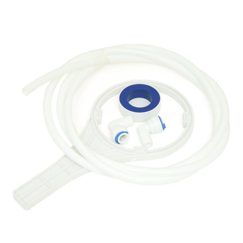 RiverSoft PreRO-10-CSPN RO prefilter assembly with additional spun cartridge | Compatible with KENT RO Water Purifier (3/8 inch / 10 mm connection, White, PP)