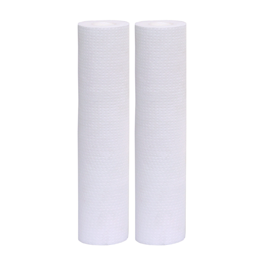 RiverSoft PreRO-10-STR RO prefilter semi-transparent housing assembly with additional spun cartridge | Compatible with KENT RO Water Purifier (3/8 inch / 10 mm connection, Semi-transparent, PP)