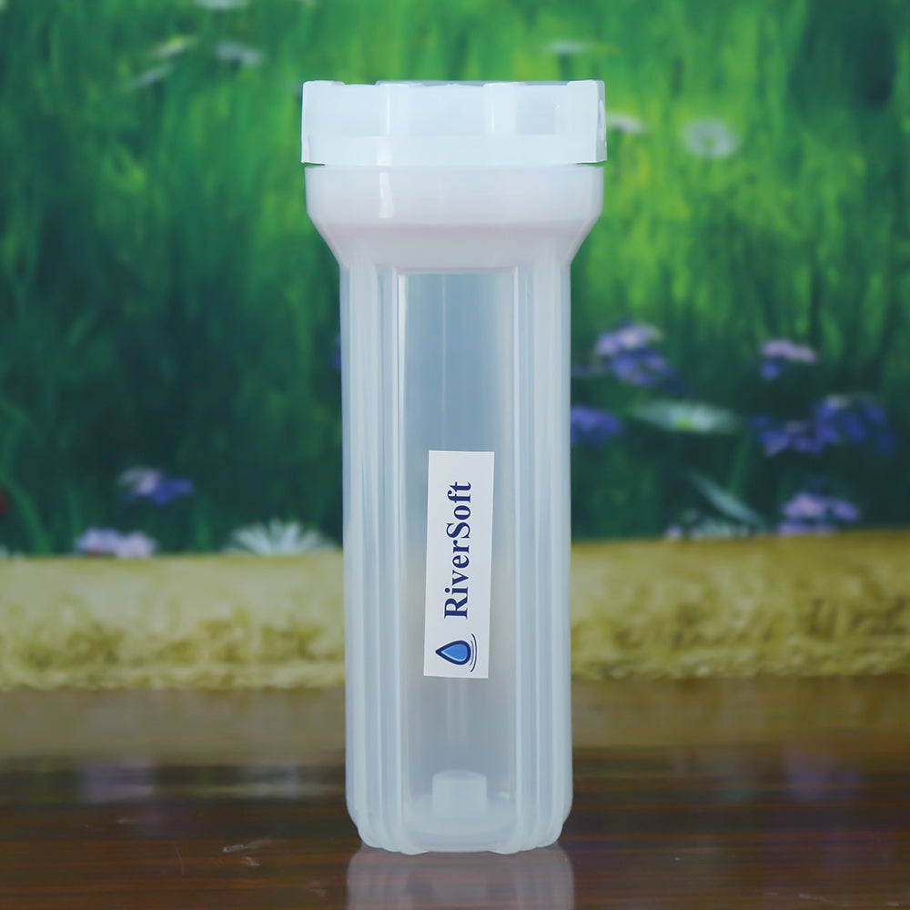 PreRO-IN-STR Prefilter semi-transparent housing with inbuilt mounting clamp | Housing only