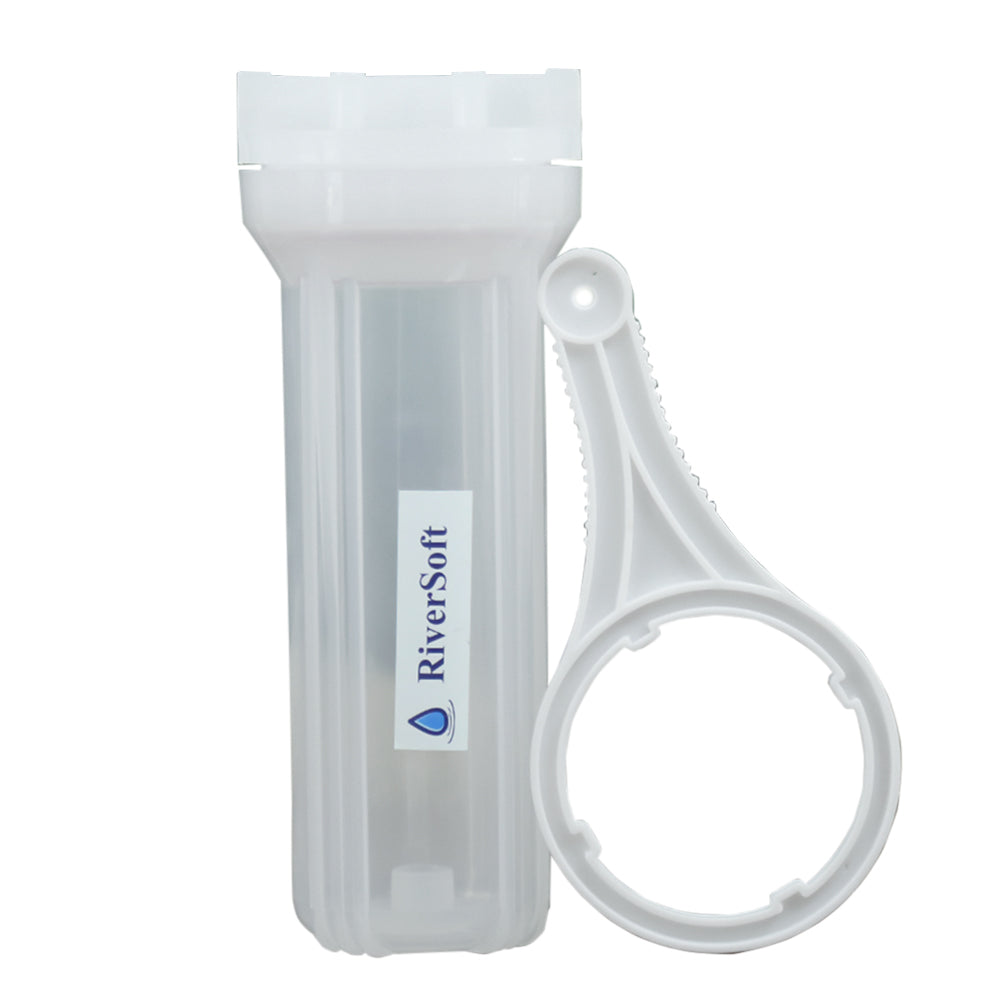 PreRO-10-STR Prefilter semi transparent housing | With MLT cartridge | Fits in all purifiers | All accesories included