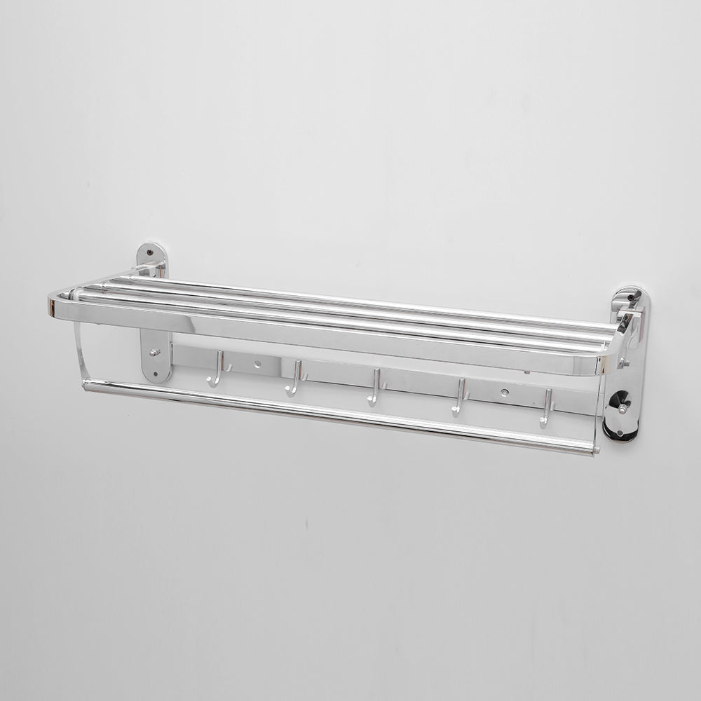 TRF-24 Stainless Steel Folding Towel Rack for Bathroom (24 inch)