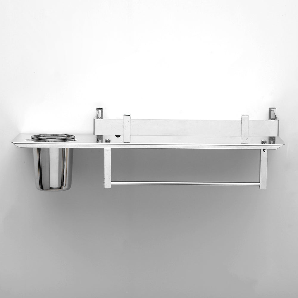 Tumbler Holder 3 in 1 Multipurpose Shelf | Stainless Steel | 15x5 inch