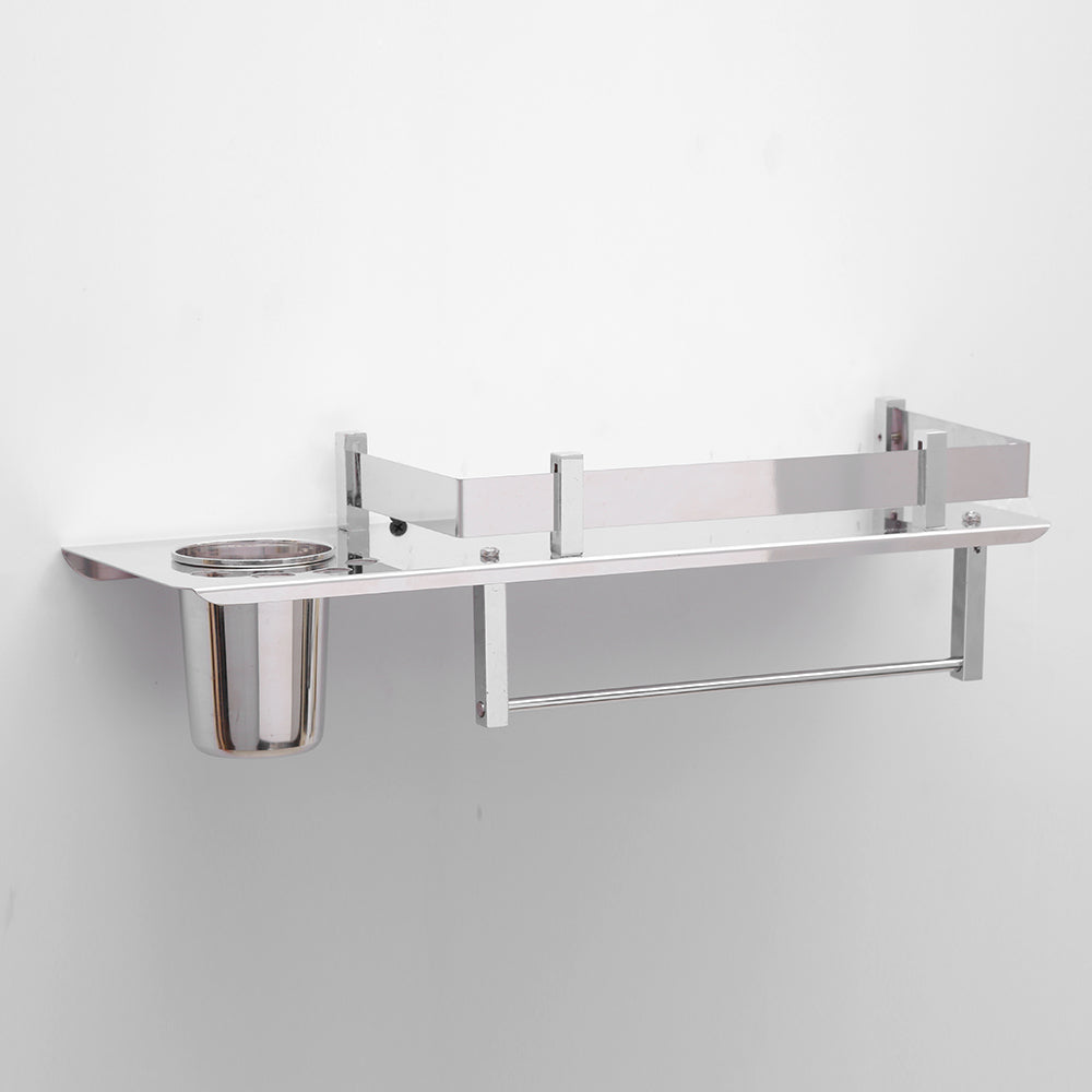 Tumbler Holder 3 in 1 Multipurpose Shelf | Stainless Steel | 15x5 inch