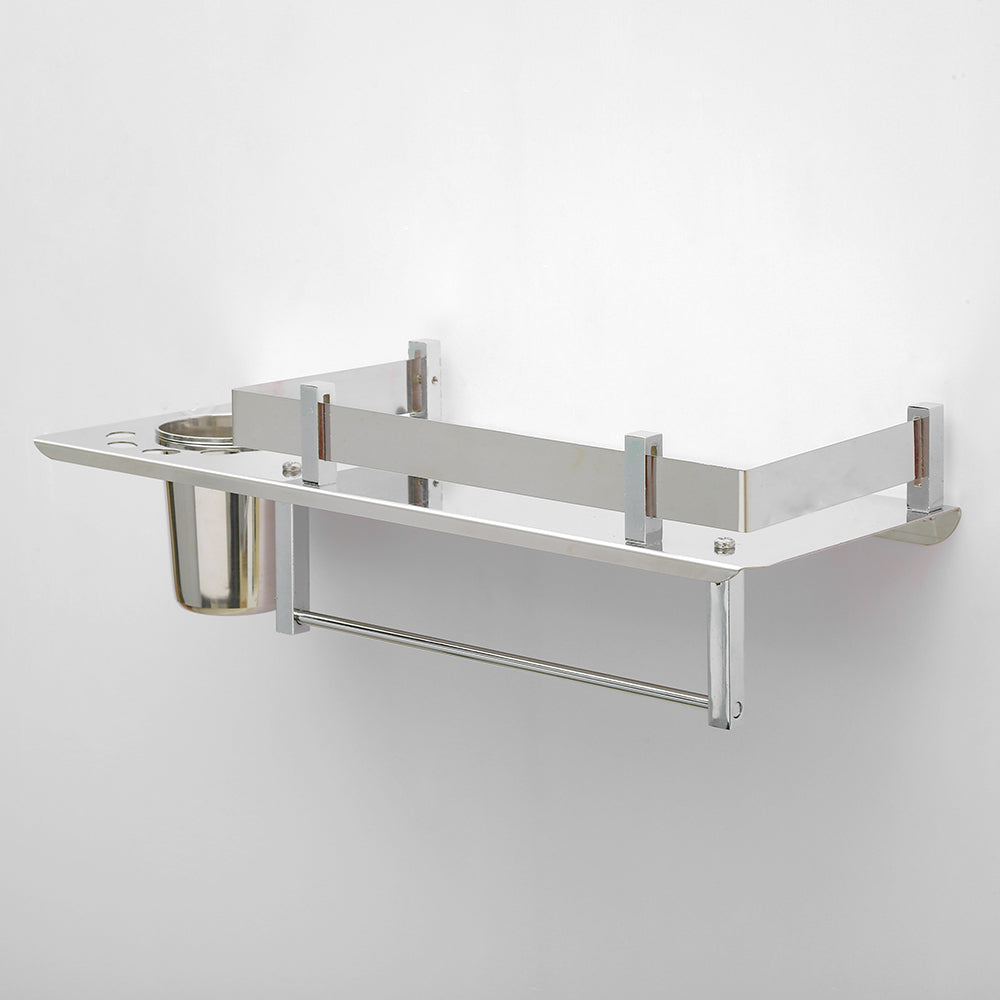 Tumbler Holder 3 in 1 Multipurpose Shelf | Stainless Steel | 15x5 inch