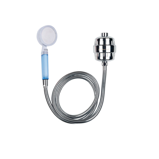 Hand Shower, Flexible Shower Hose 1.5 Meter with shower filter for hard water | Compete bath set
