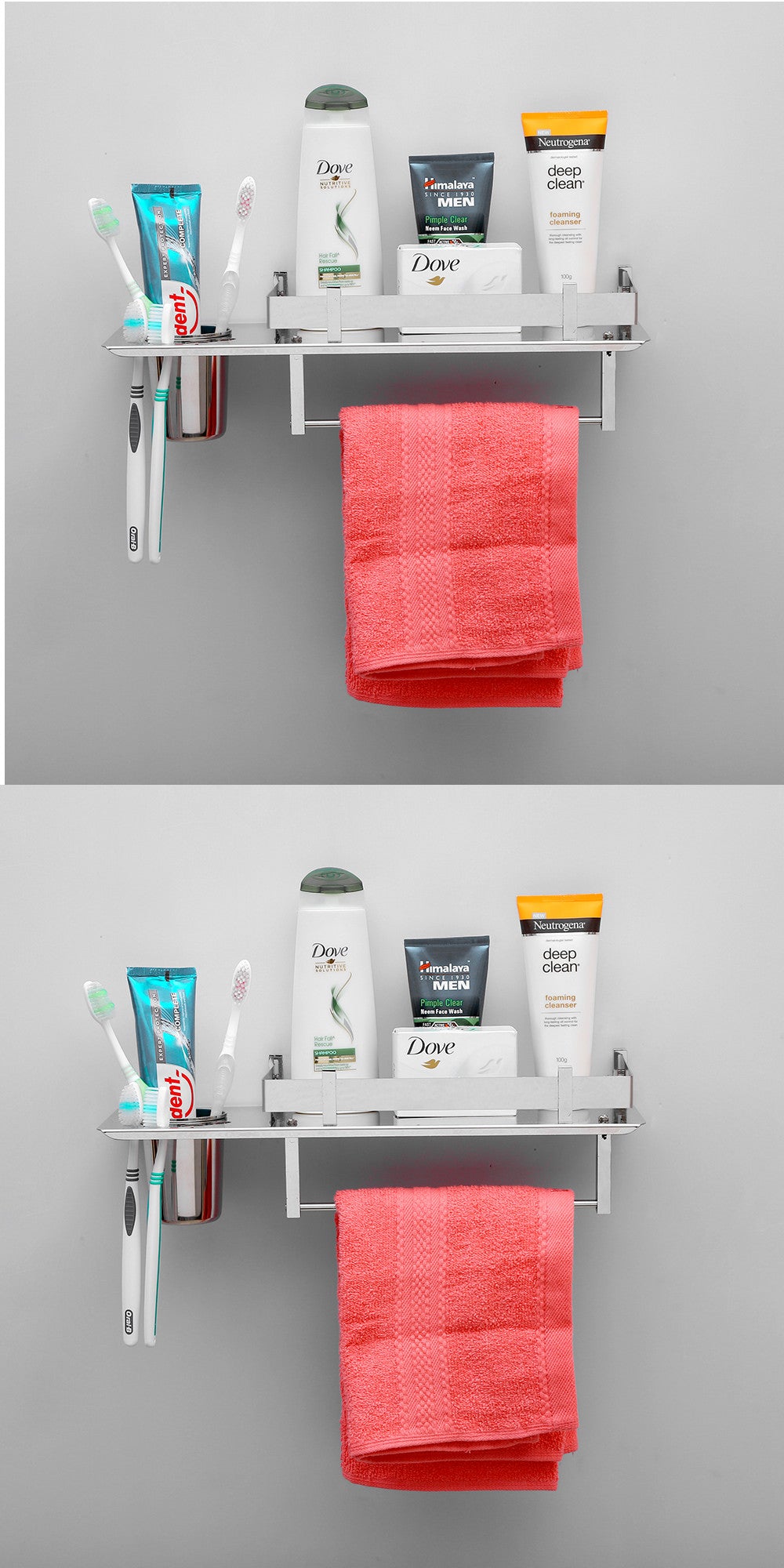 Tumbler Holder 3 in 1 Multipurpose Shelf (15 x 5 Inches, Pack of 2)