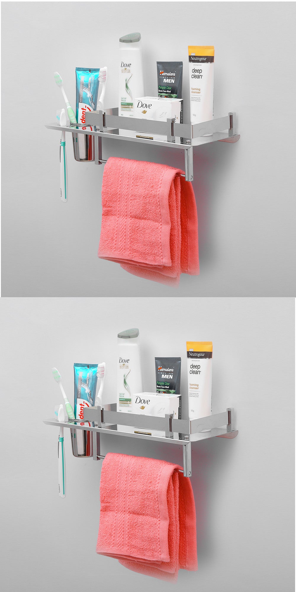 Tumbler Holder 3 in 1 Multipurpose Shelf (15 x 5 Inches, Pack of 2)